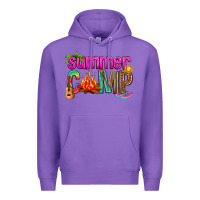 Purple summer camp Premium Hoodie - NancyCooperArtShop