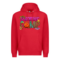 Red summer camp Premium Hoodie - NancyCooperArtShop