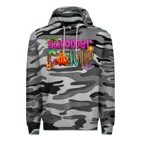 Slate Camo summer camp Premium Hoodie - NancyCooperArtShop