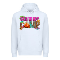 White summer camp Premium Hoodie - NancyCooperArtShop