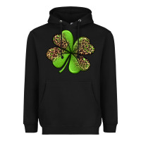 Black leopard shamrock Heavyweight Hoodie - Jasminsmagicworld