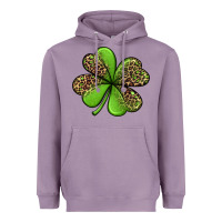 Lavender leopard shamrock Heavyweight Hoodie - Jasminsmagicworld