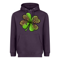Plum leopard shamrock Heavyweight Hoodie - Jasminsmagicworld