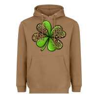 Toasted Coconut leopard shamrock Heavyweight Hoodie - Jasminsmagicworld