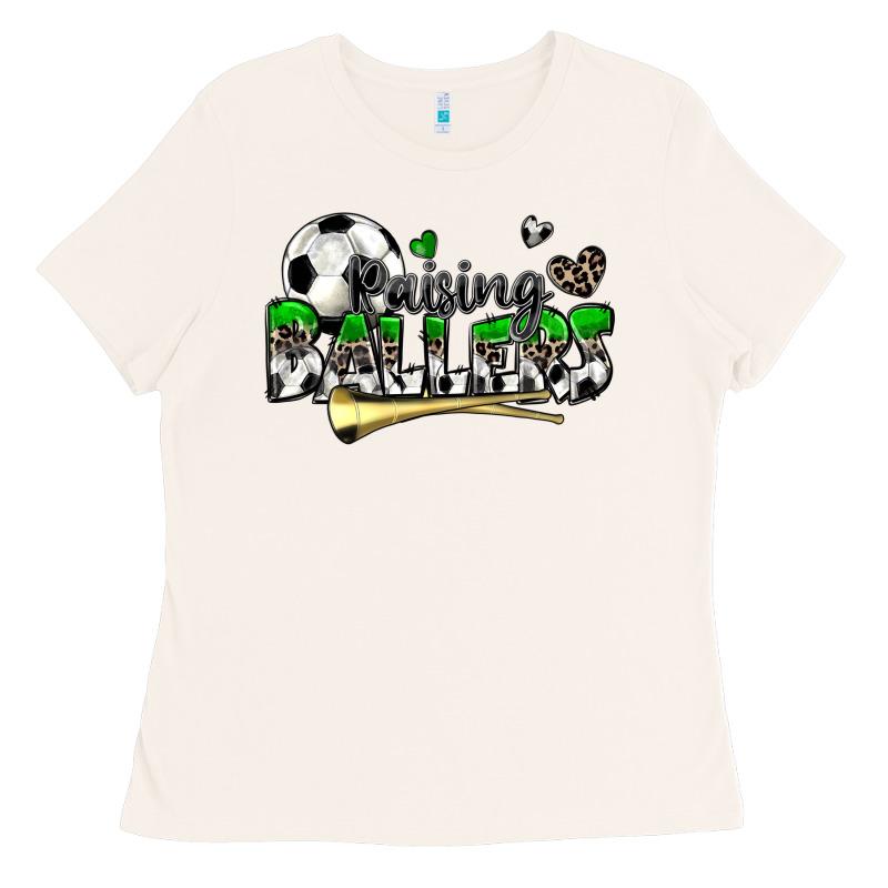 Raising Ballers Soccer Ladies Tee by Zillion Design Studio | Teevron
