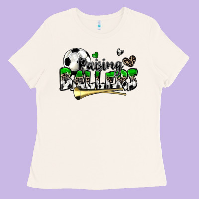 Raising Ballers Soccer Ladies Tee Designed By Zillion Design Studio