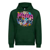 Forest Green Mama vibes Mother's Day Urban Hoodie - CowGirlArtShop