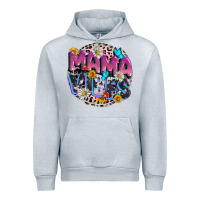 Heather Grey Mama vibes Mother's Day Urban Hoodie - CowGirlArtShop