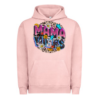 Pigment Salmon Mama vibes Mother's Day Urban Hoodie - CowGirlArtShop