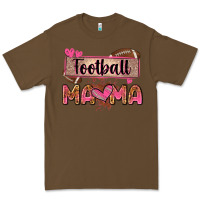 Cacao football mama with leopard Premium Tee - Zillion Design Studio