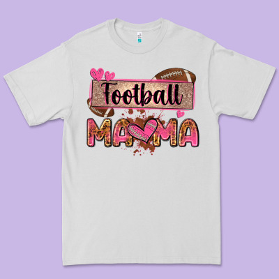 Football Mama With Leopard Premium Tee Designed By Zillion Design Studio