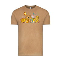 Vintage Camel childhood cancer ribbon and coffee cups Vintage Tee - AdoDesignShop