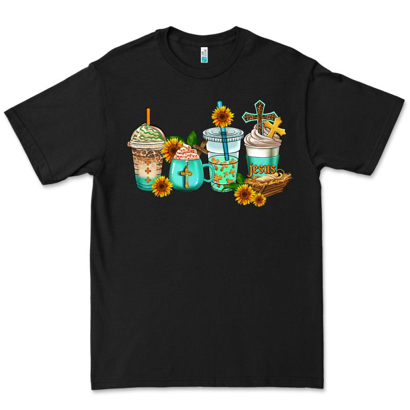 Jesus Coffee Cups Premium Tee by AdoDesignShop | Teevron