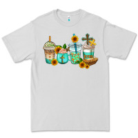 Dove Grey jesus coffee cups Premium Tee - AdoDesignShop