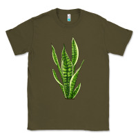 Army Green snake plant Classic Tee - LillyAllenDesigns