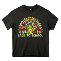 Asphalt hello back to school rainbow Heavy Core Tee - texasbilliewilder