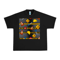 Black construction signs seamless pattern Urban Heavy Tee - BundleAndBundleShop
