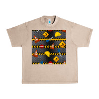French Oak construction signs seamless pattern Urban Heavy Tee - BundleAndBundleShop