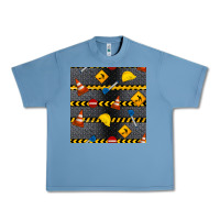 Construction Signs Seamless Pattern Urban Heavy Tee | Teevron
