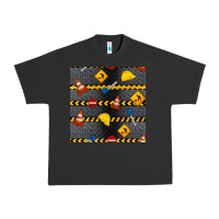 Pigment Black construction signs seamless pattern Urban Heavy Tee - BundleAndBundleShop