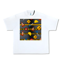 White construction signs seamless pattern Urban Heavy Tee - BundleAndBundleShop
