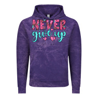 Cloud Purple never give up Vintage Hoodie - JahusDesignShop