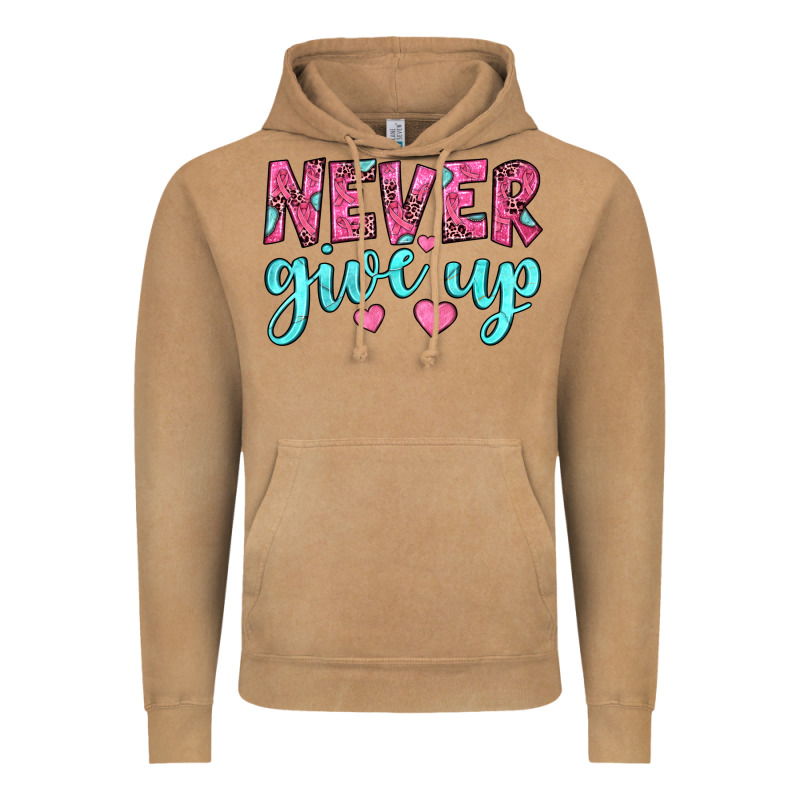 Never Give Up Vintage Hoodie by JahusDesignShop | Teevron
