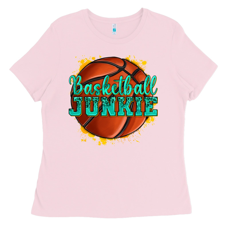 Basketball Junkie Ladies Tee by texasbilliewilder | Teevron