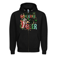 Black the most wonderful time for a beer Zipper Hoodie - MaliasSmallBusiness