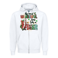 White the most wonderful time for a beer Zipper Hoodie - MaliasSmallBusiness