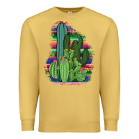Antique Gold Western Serape Cactus Premium Sweatshirt - Bettercallsaul