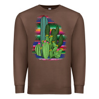 Chestnut Western Serape Cactus Premium Sweatshirt - Bettercallsaul