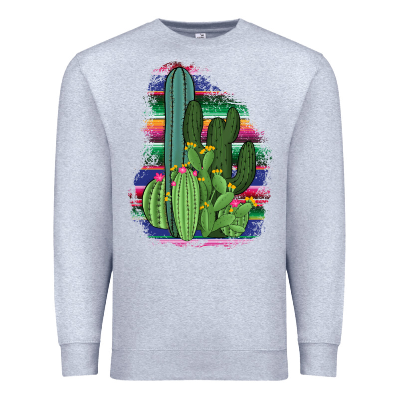 Western Serape Cactus Premium Sweatshirt by Bettercallsaul | Teevron