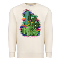 Sandshell Western Serape Cactus Premium Sweatshirt - Bettercallsaul