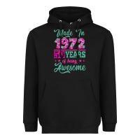 Black made in 1972, 50 years of being awesome Heavyweight Hoodie - Jasminsmagicworld