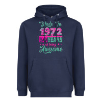 Navy made in 1972, 50 years of being awesome Heavyweight Hoodie - Jasminsmagicworld