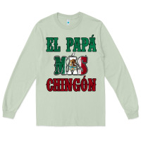 Matcha El Papa Mas Chingon Mexican Flag Long Sleeve Tee - Jasminsmagicworld