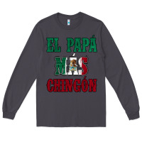 Smoke El Papa Mas Chingon Mexican Flag Long Sleeve Tee - Jasminsmagicworld