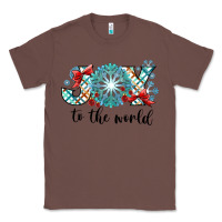 Chestnut Joy to the World Classic Tee - CowhideDigitalArt