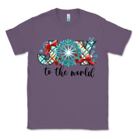 Lavender Joy to the World Classic Tee - CowhideDigitalArt