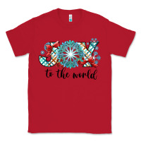 Red Joy to the World Classic Tee - CowhideDigitalArt