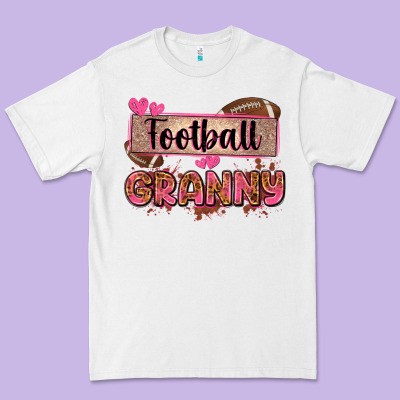 Football Granny With Leopard Premium Tee Designed By Zillion Design Studio