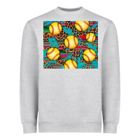 Heather Grey softball Heavyweight Sweatshirt - Artiststas