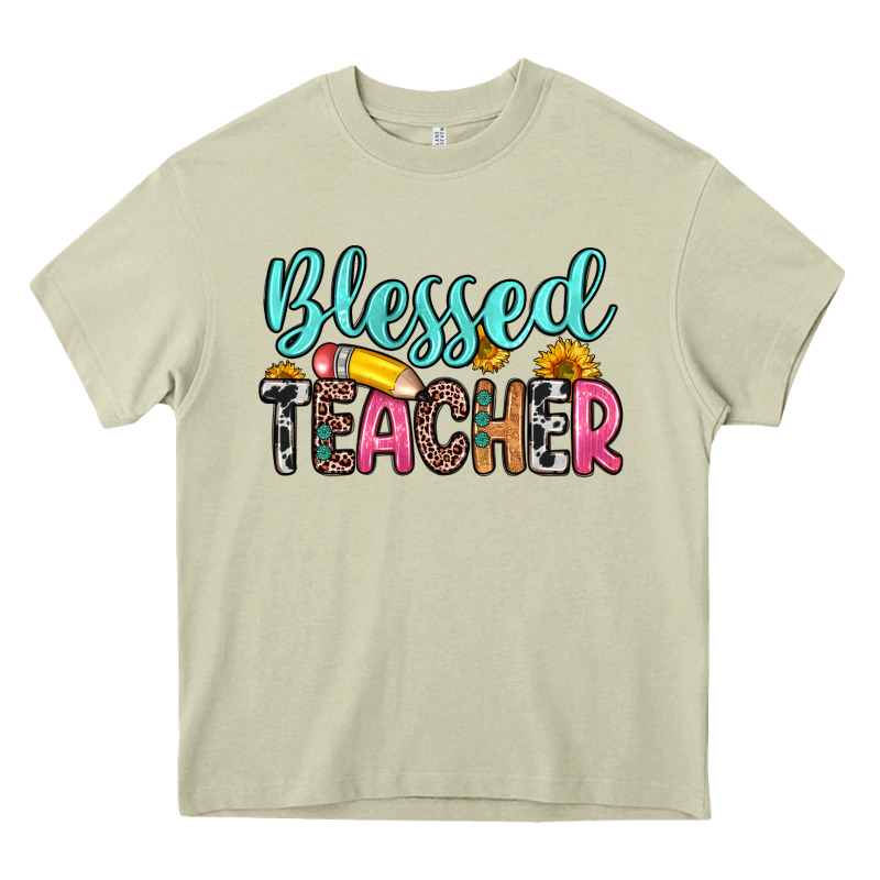 Blessed Teacher Heavy Core Tee by Zillion Design Studio | Teevron