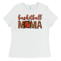 White basketball mama Ladies Tee - texasbilliewilder