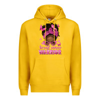 Lemon afro messy bun breast cancer warrior Premium Hoodie - texasbilliewilder