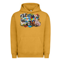 Pigment Peanut Butter Autism truck with farm animals Urban Hoodie - CowGirlArtShop
