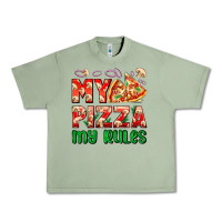 Oil Green my pizza  my rules Urban Heavy Tee - AdoDesignShop