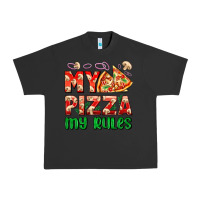 Pigment Black my pizza  my rules Urban Heavy Tee - AdoDesignShop