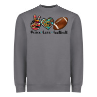 Storm peace love football Heavyweight Sweatshirt - Artiststas